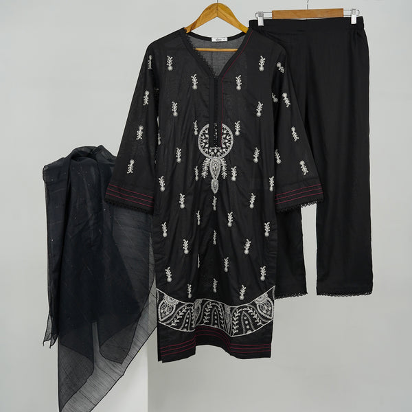 3 Pc Embroidered Lawn Suit