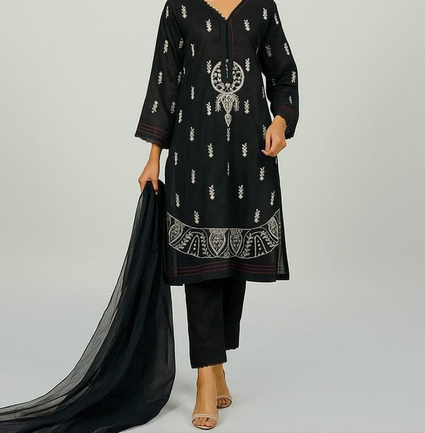 3 Pc Embroidered Lawn Suit